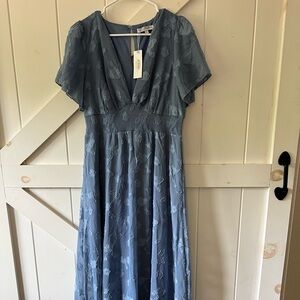 Baltic Born Evelyn Smocked Maxi - Blue, Large